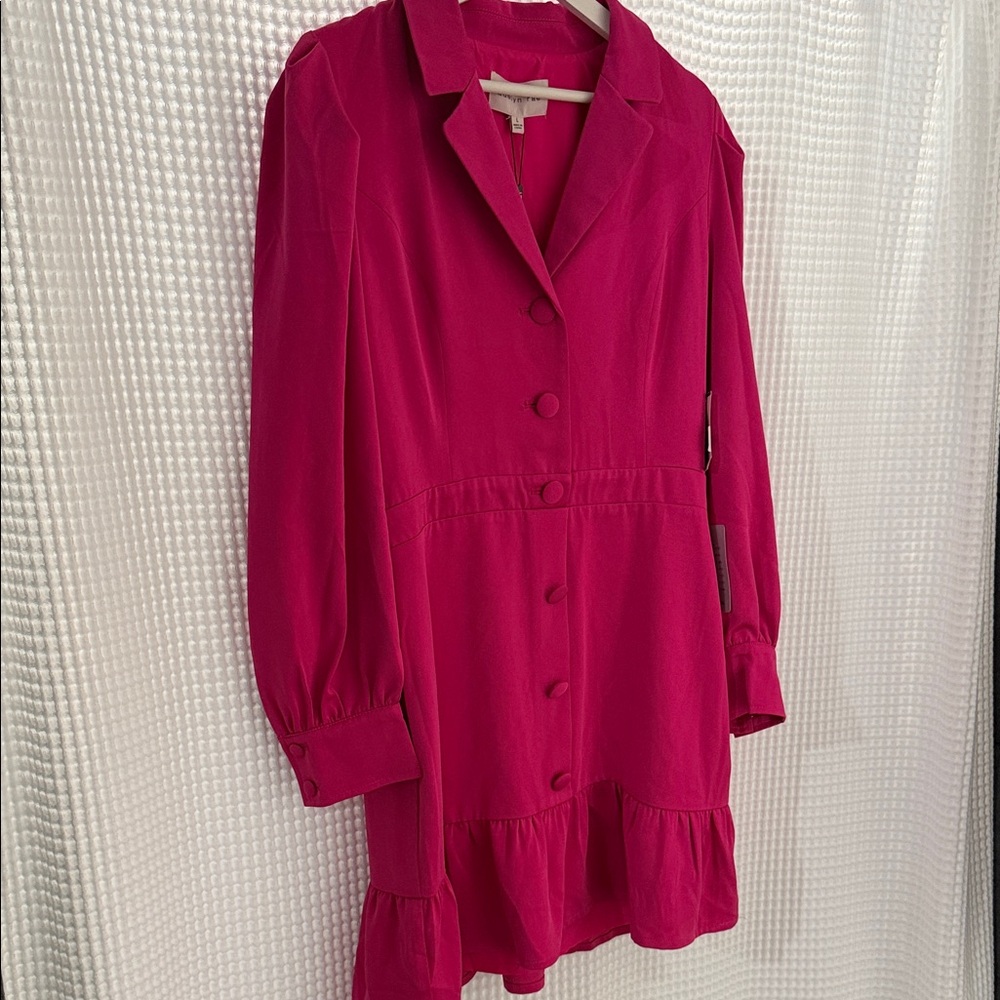 Adelyn Rae Pink Button-Down Dress - Picture 2 of 2
